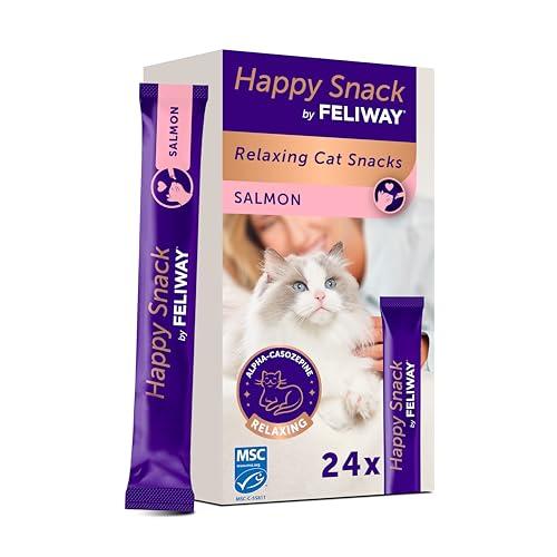 Happy Snack by FELIWAY – Gustosi snack calmanti per gatti, 24 stick – Aiuta il tuo gatto a sentirsi più tranquillo e rafforza il legame tra di voi.