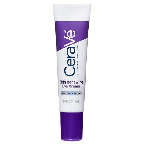 CeraVe Skin Renewing Crema Contorno Occhi, Per Pelle con i Primi Segni dell'Età, Occhiaie e Linee Sottili Ridotte, Con Complesso di Peptidi, 3 Ceramidi Essenziali e Caffeina, 15 ml