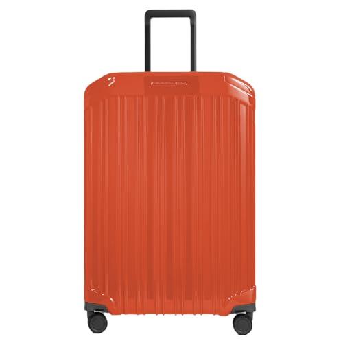 PIQUADRO - Trolley Grande 4 Ruote Policarbonato - Unisex - Arancione
