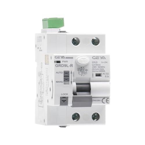 GEYA Dispositivo di richiusura automatica Interruttore automatico 6KA ELCB RCCB Recloser RCD AC Tipo (Richiusura AC220V+RCCB 2P-25A-30mA)