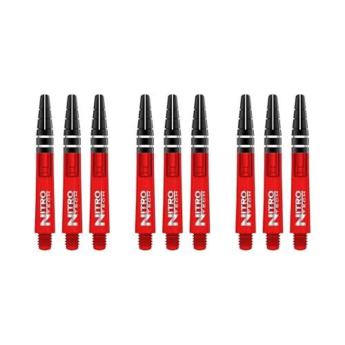 RED DRAGON Nitrotech Short Stems - Red - 3 Sets per Pack (9 Stems in Total)