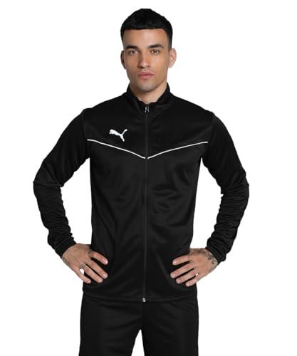 PUMA teamRISE Training Poly Jacket, Giacca sportiva Uomo, Black/White, L