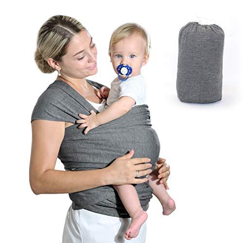 HyAiderTech Fascia Porta Bambino Facile da Indossare, Neonato Regali, Fascia Per Neonati, Cotone Asettico Di Alta Qualità per Neonati e Bambini Fino a 16 kg, Morbido e Confortevole