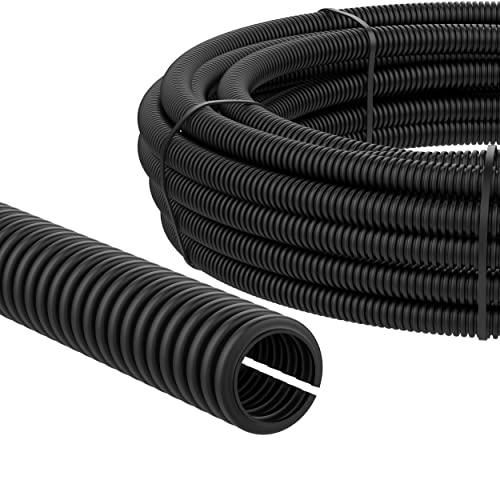 AUPROTEC Tubo Corrugato aperto 2 5 10 25 o 50 m Guaina Flessibile protettivo di cavi selezione: (Ø interno 6.5 mm, 10m metri)
