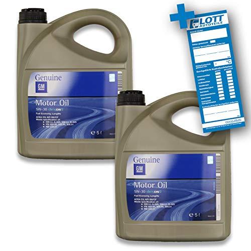 10 Litri Olio Motore Original Opel 5W-30 dexos 2