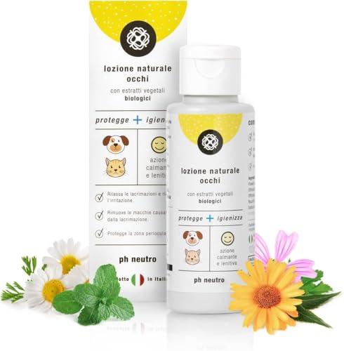 Animal House - Lozione Naturale per Gli Occhi di Cani e Gatti - Igienizza e Deterge - Ipoallergenica - Cruelty Free - Composto da Estratti Naturali