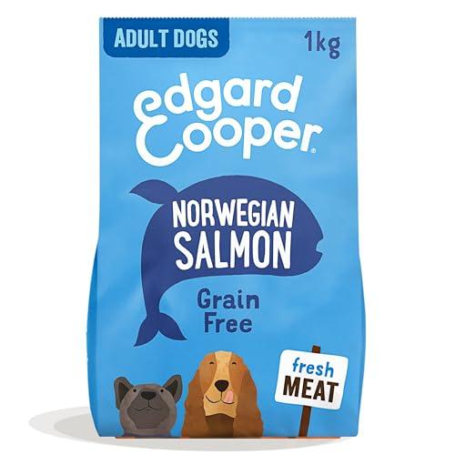 Edgard Cooper Crochette Cani, Adulti, (Salmone Fresco, 2.5kg), croccantini cane, carne fresca e ingredienti naturali, senza cereali, senza zuccheri aggiunti, ipoallergenico