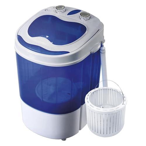 Briebe Camp Mini Lavatrice Portatile Con Centrifuga, Campeggio, Capacità Abbigliamento 3Kg, Ideale Viaggi e Camper, Carico Superiore, Basso Consumo Acqua ed Energia, WM1111