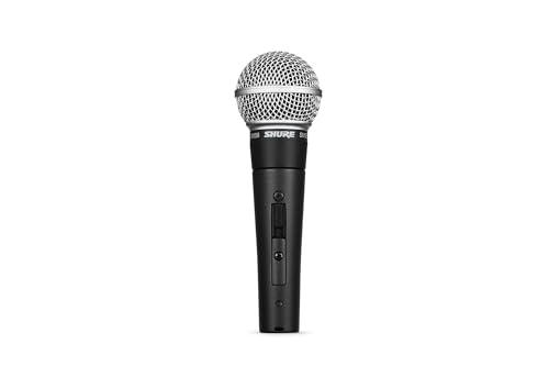 Shure SM58SE Carderid Dynamic Vocal Microfono con interruttore on e off, filtro pop integrato, clip microfono A25D, borsa di archiviazione, connettore XLR a 3 pin (SM58S)