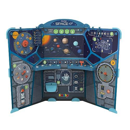 Smoby - Space Center, 7600390100, +3 Anni, 15 attività, 68 Accessori, Astronave, Ripiegabile