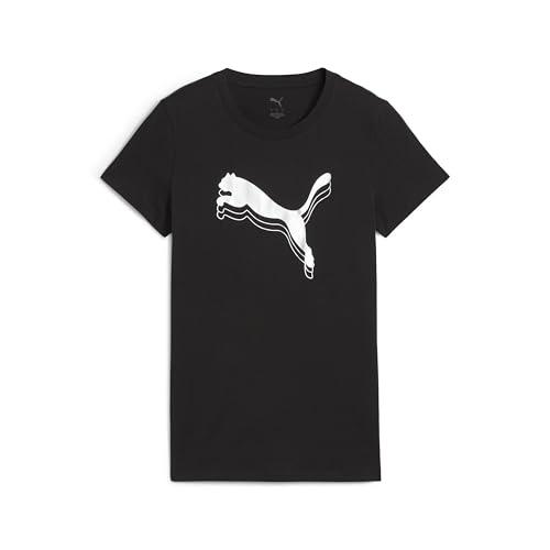 PUMA Ess Metallic Tee, Magliette Unisex - Adulto, PUMA Black-Metallic Silver,
