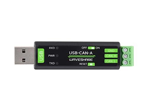 Waveshare USB to CAN Adapter Analyzer, Adopts STM32 Chip Scheme, 4 Working Modes, Stable Communication, for Windows XP/7/8/10/11, for Raspberry Pi OS/Jetson Nano Ubuntu and Other Linux System