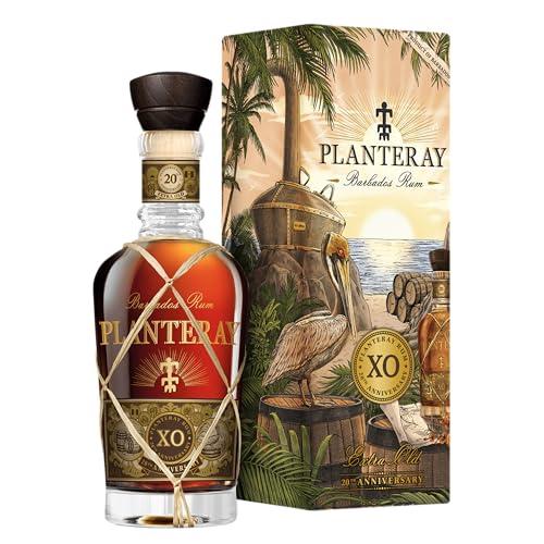 Plantation Rum Xo 20th Anniversary, 700ml, Note Fruttate e Floreali, Rum Scuro Artigianale, il Più Premiato delle Barbados, Invecchiato 20 Anni fra i Caraibi e la Francia, Idea Regalo, 40% Vol.