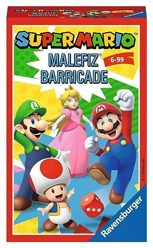 Ravensburger - Super Mario, Malefiz Barricade, Gioco da Tavolo per Tutta la Famiglia, 2-4 Giocatori, Idea Regalo per Bambini e Ragazzi 6+ Anni, Edizione in Italiano