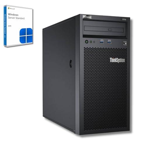 Lenovo Server ThinkSystem ST50 - CPU Intel Xeon E-2224G, 32 GB di RAM ECC, 2 SSD da 1 TB, Win Server 2025 Standard (ricondizionato)