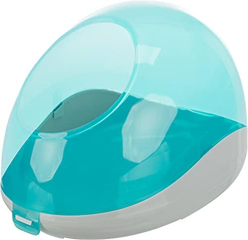 Trixie Sabbia da Bagno per cincillà e Degus, 27 x 18 x 16 cm, Colore: Argento/Verde