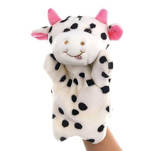 LOMTRATS Cane Coniglio Elefante Colomba Drago Capra Koala Panda Orso Pecora Mucca Marionette a Mano Animali di Peluche Giocattoli per Giochi di Imitazione Fantasiosi Racconti Regali per Bambini