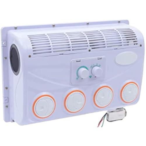 Generic Bianca, Condizionatore d'Aria per Camper 12V/24V, 955 BTU/hr, Portatile, Velocità del Vento Regolabile a Tre Velocità, Include 1 Condizionatore d'Aria per Auto