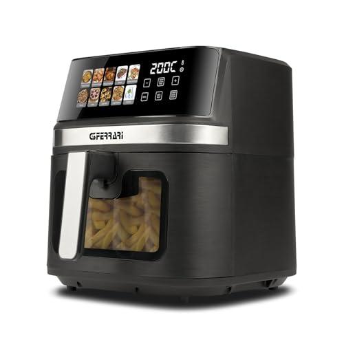 G3 Ferarri G10212 Friggisano 8L Friggitrice ad Aria 8 Litri, 1700 W, Display digitale a colori, 10 programmi, Temperatura 80-200°C, BPA/PFOA Safe, Timer 60 min, Ricettario incluso