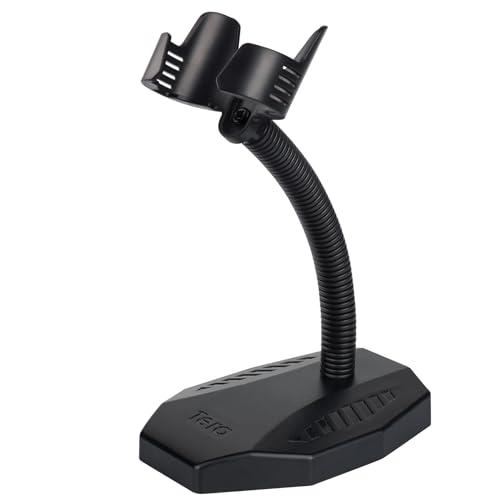 Tera - Supporto Universale per Lettore di Codici a Barre, con Supporto per Scanner di Codici a Barre e Angolazione, Testa Regolabile in Altezza