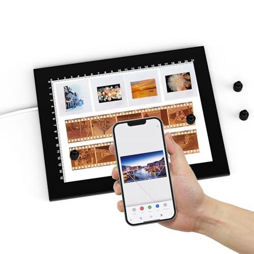 Scanner per Diapositive Tavoletta Luminosa, 21 x 15 cm, 5600K, dimmerabile, retroilluminazione per la conversione di diapositive e negativi in immagini digitali