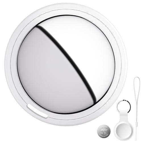 Bnlei Localizzatore Smart Air Tracker Tag Compatibile Apple Dov'è (solo iOS), Batteria di Ricambio Inclusam, Adatto per Chiavi, Portafoglio, Auto, Bicicletta, Borsa (Bianco, Confezione da 1)