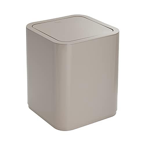 Gedy Tortora, G-Seventy Gettacarta, Misure e Peso: 24,6X20X20 CM & 0,47 kg, Pattumiera Bagno in resine termoplastiche, Finitura, Design Matteo Thun, 2 Anni di Garanzia, Color