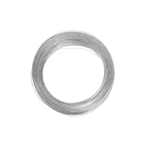 SKYPRO Filo di Acciaio Inox 304 1mm 32.8Ft Filo di Acciaio Morbido Solido Nudo Filo di Acciaio Inox Singolo Filo di Ferro Morbido Filo di Ferro Antiruggine Artigianato Filo