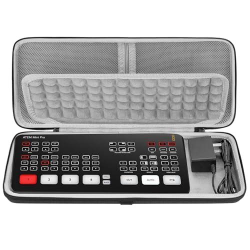 GEEKRIA Custodia rigida da viaggio, custodia protettiva in EVA compatibile con Blackmagic Design ATEM Mini Pro (grigio scuro), Grigio scuro