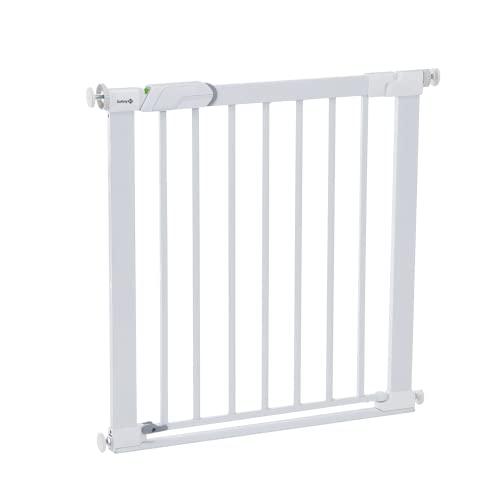 Safety 1st Flat Step Gate, Cancelletto per Bambini, 73-80 cm (max 101 cm), Barra Calpestabile Ultra-Sottile, Cancelletto di sicurezza 