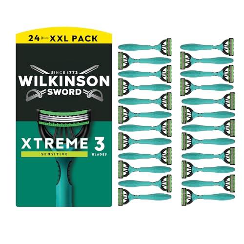 Wilkinson Sword Xtreme 3 Sensitive - confezione da 16+8 rasoi usa e getta da uomo
