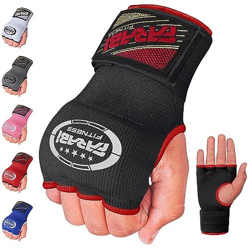 Farabi Sports sottoguanti boxe Adulti Inner Hand Wraps Uomini e donne fasce boxe Allenamento MMA Muay Thai sottoguanti (Nero, S/M)