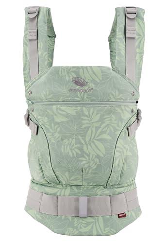 manduca First - Marsupio regolabile e versatile per neonati e bambini (3,5-20 kg) - Marsupio per bambini con trasporto anteriore, laterale e posteriore,Botanic Green