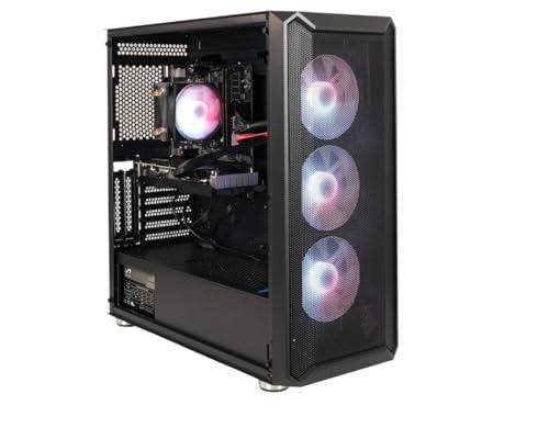STGSivir PC Gaming Fisso, Computer Gaming, Ryzen 5 5500 fino a 4.2GHz，GeForce RTX 3060 12G，32GB DDR4 RAM，1TB SSD，WIFI 6, BT 5.0，ventole RGB x3 Windows11 Pro