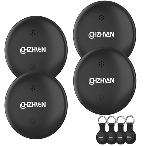 Android Smart Tracker Tag,Google Localizzatore Compatibile con Find Hub APP(Solo Android),Bluetooth Key Finder per Chiavi,Bagagli,Borse,Zaini,Impermeabile IP67,Batteria Sostituibile,4 Pack Nero