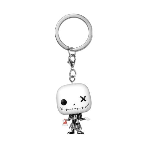 Funko Pop! Keychain: Patchwork - Jack Skellington - The Nightmare Before Christmas - Mini Figura in Vinile da Collezione Novità Portachiavi - Riempitivi per Calze - Idea Regalo