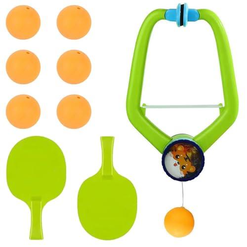 Guyode Set di Allenatore da Ping Pong, Ginnico da Set Ping Pong Indoor Hanging Regolabile, Allenamento per Sospeso, Door Game Accessori per Il Tennis da Tavolo
