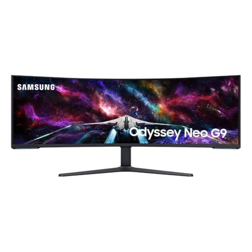 Samsung Monitor Gaming Odyssey Neo G9 (S57CG952), Curvo (1000R), 57'', 7680x2160 (Dual UHD), 32:9, Mini LED, HDR1000, VA, 240 Hz, 1 ms (GtG), FreeSync Premium Pro, HDMI, USB, Display Port 2.1