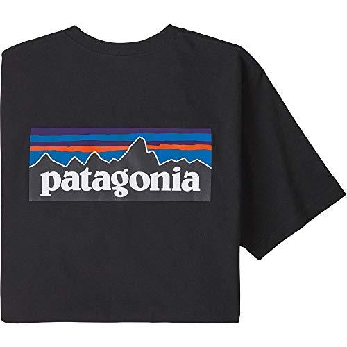 Patagonia M's P-6 Logo Responsibili-Tee, T-Shirt Uomo, Black, S