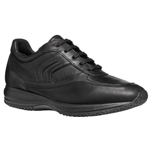 Geox Uomo Happy A, Scarpe da Ginnastica, Nero, 43 EU