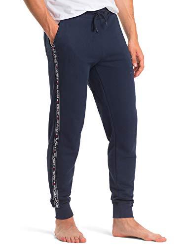 Tommy Hilfiger Pantaloni da Jogging Uomo Sweatpants Lunghi, Blu (Navy Blazer), XL