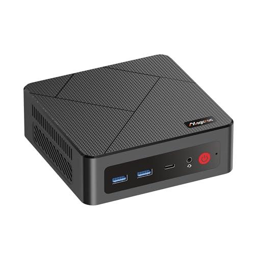 MAGICNUC AS1 Mini PC, Processore Ryzen 5 3550H, Computer Miniaturizzato 4 Core/8 Thread (fino a 3.7GHz), RAM 16GB DDR4, SSD PCIe3.0 da 512GB, Doppia LAN, Wi-Fi 5/Bluetooth 5.0, Mini Desktop PC