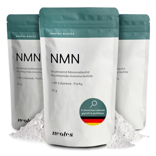 NMNeotes – 1 × 30 g | Polvere pura di NMN (Nicotinamide Mononucleotide) >99% senza additivi – Materia prima di marca testata in laboratorio in Germania per uso di ricerca | neotes