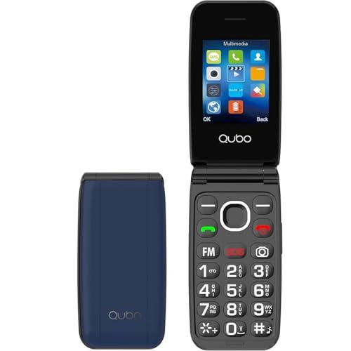 Qubo GSM Telefono Cellulare per Anziani,Flip Telefoni Cellulari Tasti Grandi,Volume alto,Funzione SOS,2.4