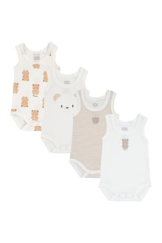 Chicco, Body Neonato e Neonata, Set di 3 Body Senza Maniche, in 100% Cotone, con Comoda Apertura, Abbigliamento Neonato 0-3 Mesi, Idee Regalo Nascita