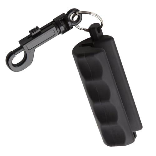 1 Confezione di Asta per Tiro con L'Arco, Asta in Silicone, Asta per Tiro con Freccia, Asta in Silicone Antiscivolo con Portachiavi, Tiro con Arco All'aperto e Accessori per Tiro con L'Arco (Nero)