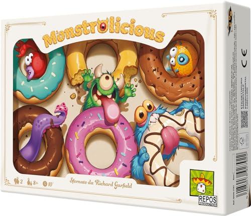 Asmodee - Monstrolicious - Gioco da Tavolo per 2 giocatori, 7+ Anni, Durata Media 10 min, Edizione in Italiano