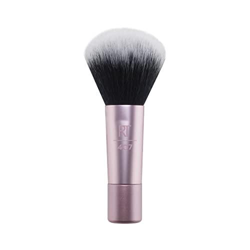 Real Techniques Mini pennello da trucco multiuso, per fard, bronzer e cipria, pennello per il viso con setole sintetiche tagliate su misura, 1 confezione