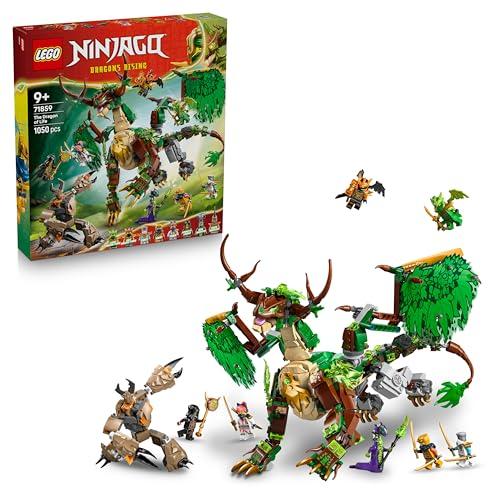 LEGO NINJAGO Drago della Vita - Giocattolo Ninja con Action Figure di Drago, Mini Monster Mech, 8 Minifigure e Spade - Regalo di Compleanno per Bambini e Fan da 8 Anni in su - 71859