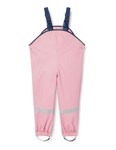 Playshoes Pantaloni Fango, Salopette Antipioggia, Sfoderati, Unisex - Bambini e ragazzi, Rosa Pastello, 92